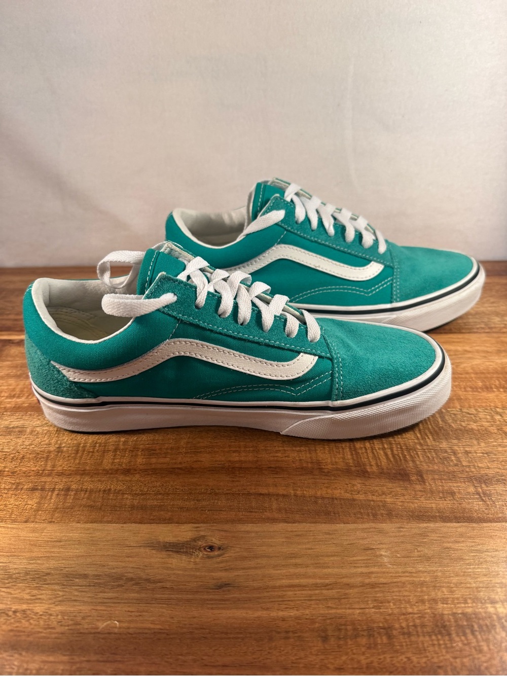 Vans Off The Wall Old Skool Pepper Green Low Top Sneakers Size 7.5 - Picture 4 of 8